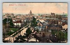 Marion IN-Indiana, Aerial View Town Area, c1909 Vintage Postcard picture