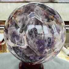 Top Natural Dream Amethyst Sphere Polished Quartz Crystal Ball Healing 3982G picture