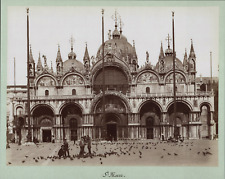 Italy, Venice, St. Mark's Basilica, ca.1880, vintage print vintage print vintage print, le picture