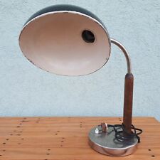 Vintage Antique BIG Retro Metal Black Table Lamp Light Lighting Yugoslavia Made? picture