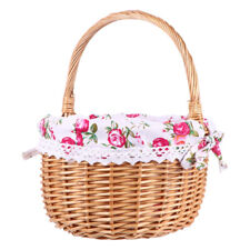 1PC Stylish Wicker Basket with Lid Beautiful Fruit Holder Wicker Storage Box picture