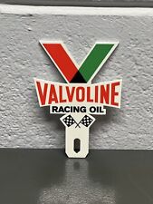 Valvoline Racing Oil Metal Plate Topper Sign Garage Sales Service Gas Automotive picture