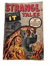 Vintage Strange Tales comic Marvel pre hero #82 1960 featuring the monster IT + picture