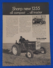 VINTAGE 1969 OLIVER 1255 TRACTOR CLASSIC AMERICAN ORIGINAL PRINT AD SHIPS FREE picture