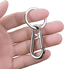4pcMolain Metal Keychain Carabiner Clip Keyring Key Ring Chain Clips Hook Holder picture