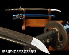 30'' Clay Tempered Folded T10 Wakizashi Sharp Japanese Samurai Sword Full-tang picture