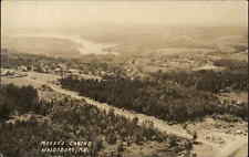 Waldoboro Maine Moody's Cabins Aerial View c1940s Real Photo Postcard picture