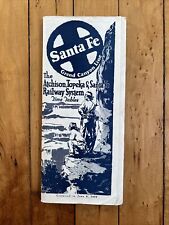 1928 Santa Fe Grand Canyon Line Atchison, Topeka & Santa Fe Railroad Time Tables picture