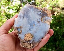 Polished Blue Sagenite Agate picture