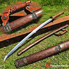Japanese 98 Type Military Saber Katana 1095 Steel Rosewood Sharp Samurai Sword picture