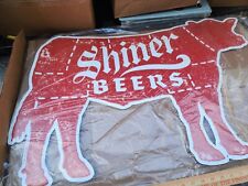 New 2023 SHINER BOCK BEER Spoetzl Brewery TEXAS COW Steer SIGN MAN CAVE TACKER picture