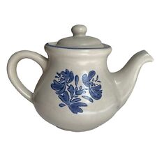 VTG Pfaltzgraff Yorktowne Teapot & Lid Stonewear 6 3/4” Rustic Farmhouse Decor picture