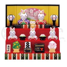 Japanese Hina Dolls Rabbit Bunny Ceramic Figure Set Hinamatsuri Kimono A set picture