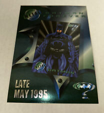 Batman Forever Fleer Metal Jumbo Promo Marvel Artwork Card May 1995 DC Comics picture