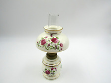 Vintage Porcelain Miniature Oil Lamp - Unbranded 8” Tall. picture