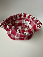 Longaberger Authentic Strawberry Plaid Basket Liner USA 100% Cotton NWOB picture