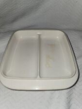 Anchor Hocking Microwave Divided Lid  575 Melt Marks picture