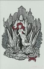 Little Mermaid Original Art by JM Dragunas, 11x17”, Disney picture
