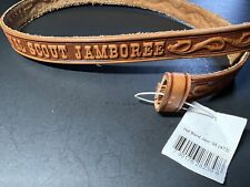 BSA 2005 National Scout Jamboree Leather Belt Approximately 28 1/2