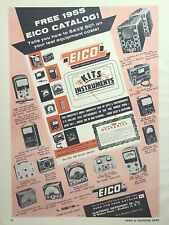EICO Ham Radio Kits Instruments Equipment Brooklyn NY Vintage Print Ad 1955 picture