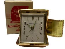 Vintage Phinney Walker Travel Alarm Clock Germany Made Radium Face w Box Working picture