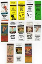 Bakers Dozen Lot 13 Matchbook Cover Pin UP Girlie Adult Advertising picture
