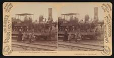 Worlds Columbian Exposition the first locomotive c1900 Old Photo picture
