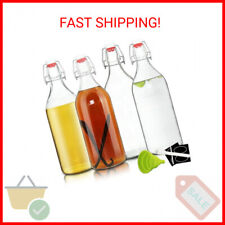 YEBODA 32oz Swing Top Bottles -Glass Beer Bottle with Airtight Rubber Seal Flip  picture