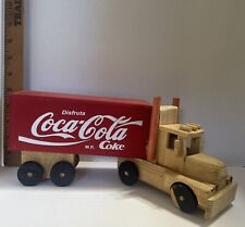 Mexican Coca Cola Delivery Truck - Wooden Car Toy - Folk Art Made In Mexico picture