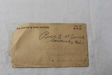 1914 Baltimore & Ohio Railroad Co. Time Slip with Handwritten Envelope Antique picture