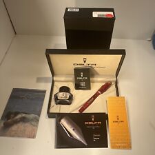 Delta Romeo And Juliet fountain pen B-Nib 18KT red and Gold with case Used picture