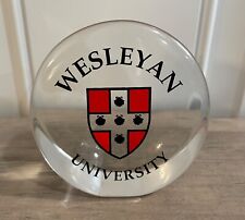 Wesleyan University  Glass Paperweight Middletown CT picture