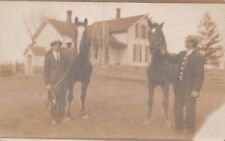 RPPC Riga MI Michigan Saddlebred Horse Show Equestrian Photo Vtg Postcard C52 picture