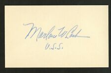 Marlow Cook d.2016 signed autograph auto 3x5 index card US Senator Kentucky C862 picture