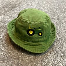 John Deere Genuine Bucket Hat Cotton Adorable Farming Farmer Tractor Toddler OS picture