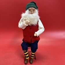 Byers' Choice Ltd. The Carolers SANTA CLAUS Caroler 2006 Sitting on a Stool USA  picture