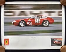 NART Ferrari 365GTB 1973 Daytona Chinetti Grossman SIGNED Art Print Bucher picture