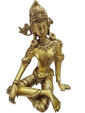Indra / Inder in Brass 9 inch Statue Hindu Devta / Avatar  usa Seller Fast ship picture