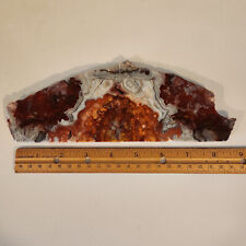 [OOAK] Mexican Red Crazy Lace Agate Slabs -  Slices 11  & 12 picture