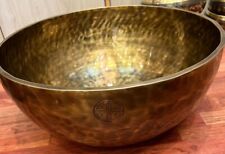 Beautiful XTRA Large singing Bowl from NEPAL-Meditation bowl- Tibetan blessings picture