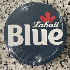 LABATT BLUE 4” Round Sticker Blue craft beer brewery brewing picture