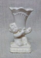 National Potteries Co Napcoware Japan White Cherub 4 Inch Vase picture