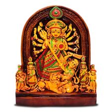 Handpainted Terracotta Maa Durga Murti statue picture
