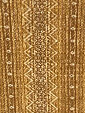 Vtg Amana Woolen Mills Blanket Retro Chevron Nordic Gold Brown Wool 58x68” picture