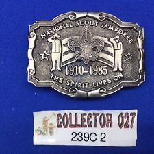 Boy Scout 1985 National Scout Jamboree Pewter Belt Buckle Taxas Western 239C2 picture