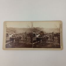 Antique D.S. Camp City Of Harford 1878 Train Wreck Stereoview #3 picture