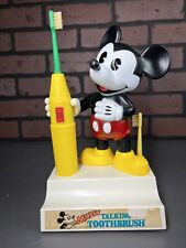 Vintage Mickey Mouse Talking Toothbrush Battery Operated Tested Read Description picture