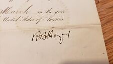 President Rutherford Hayes  HAND SIGNED 1877 Presidential Appointment / Document picture