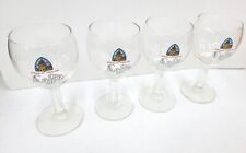 Set of 4 BELGIAN Leffe beer glass Made in Belgium 25 cl M14 0846 chalice thick picture