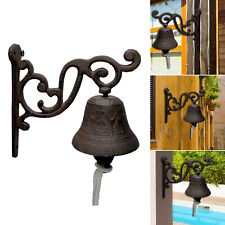 Cast Iron Rustic Western Farmhouse Rooster Chicken Door Wall Dinner Yard Bell picture